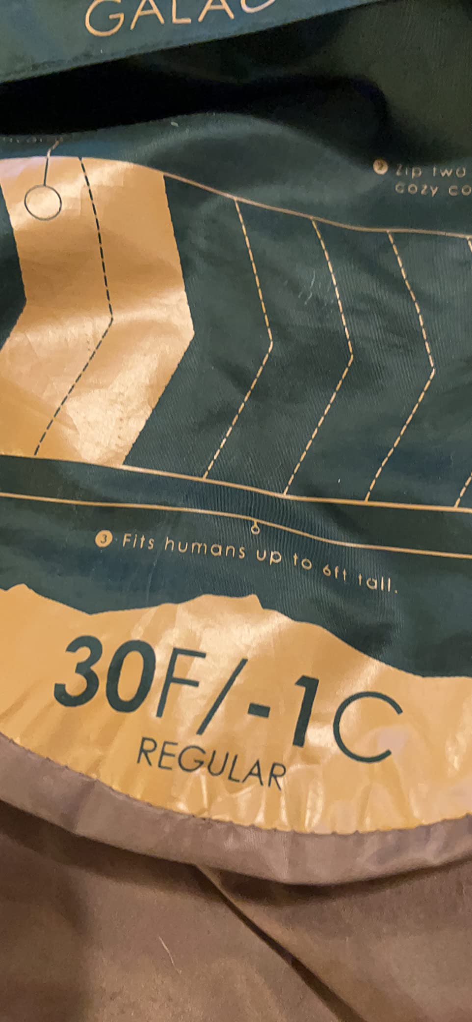 Kelty Galactic Down 30 Degree Sleeping Bag, 550 Fill Power RDS Trackable Down, Backpacking and Camping, Zip Together for 2P Sleeping Bag customer photo 1