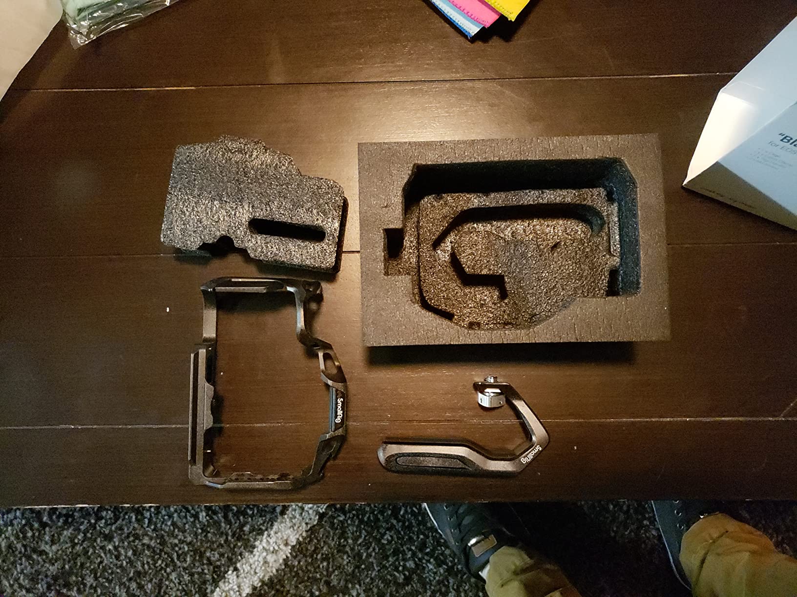 R5 R5 C R6 Cage Kit for Canon R5 R5 C R6 Mirrorless Camera with Top Handle and Dedicated Cable Clamp, Aluminum Alloy Cage for Canon R5 R6 R5 C Camera 3234 customer photo 2