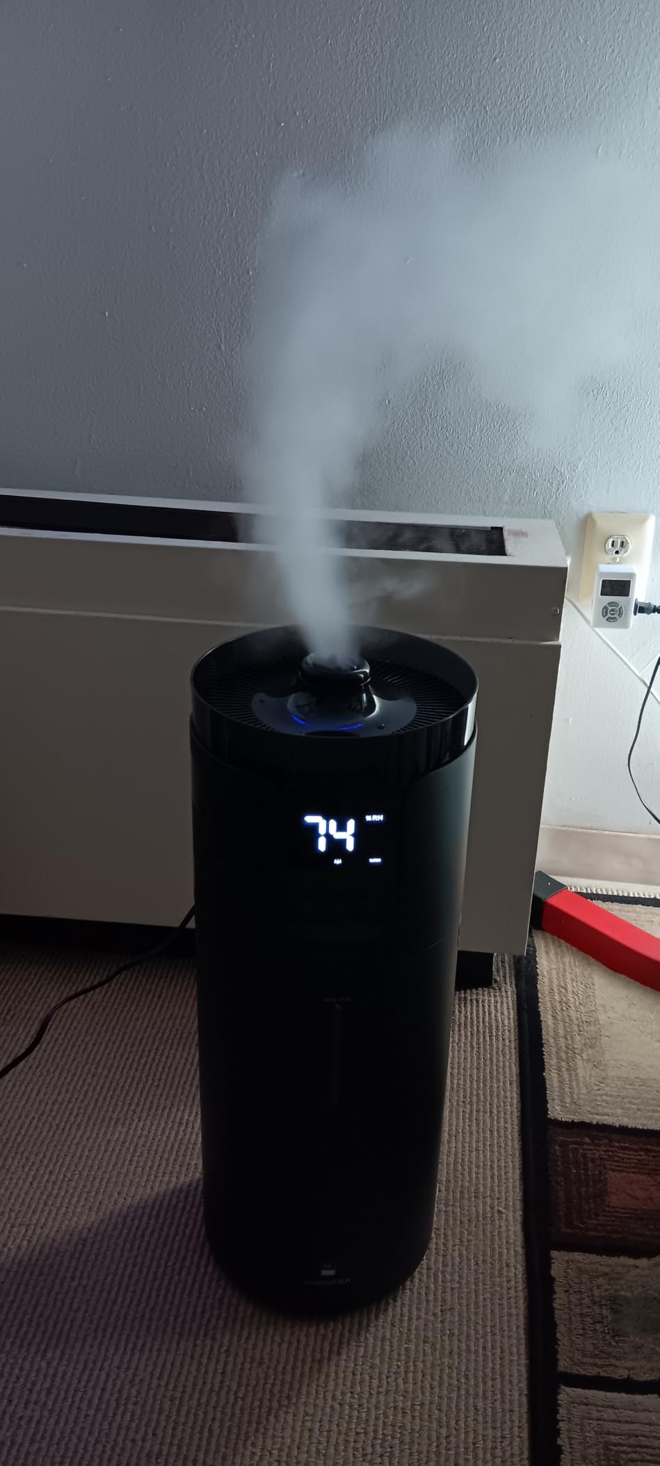 Lacidoll 16L Cool Mist Humidifiers for Large Room Whole House 1500 sq.ft | Top Fill Humidifier with Extension Tube, 4 Mist Levels, Humidity Control, Quiet for Bedroom Home Office Plants Greenhouse customer photo 1