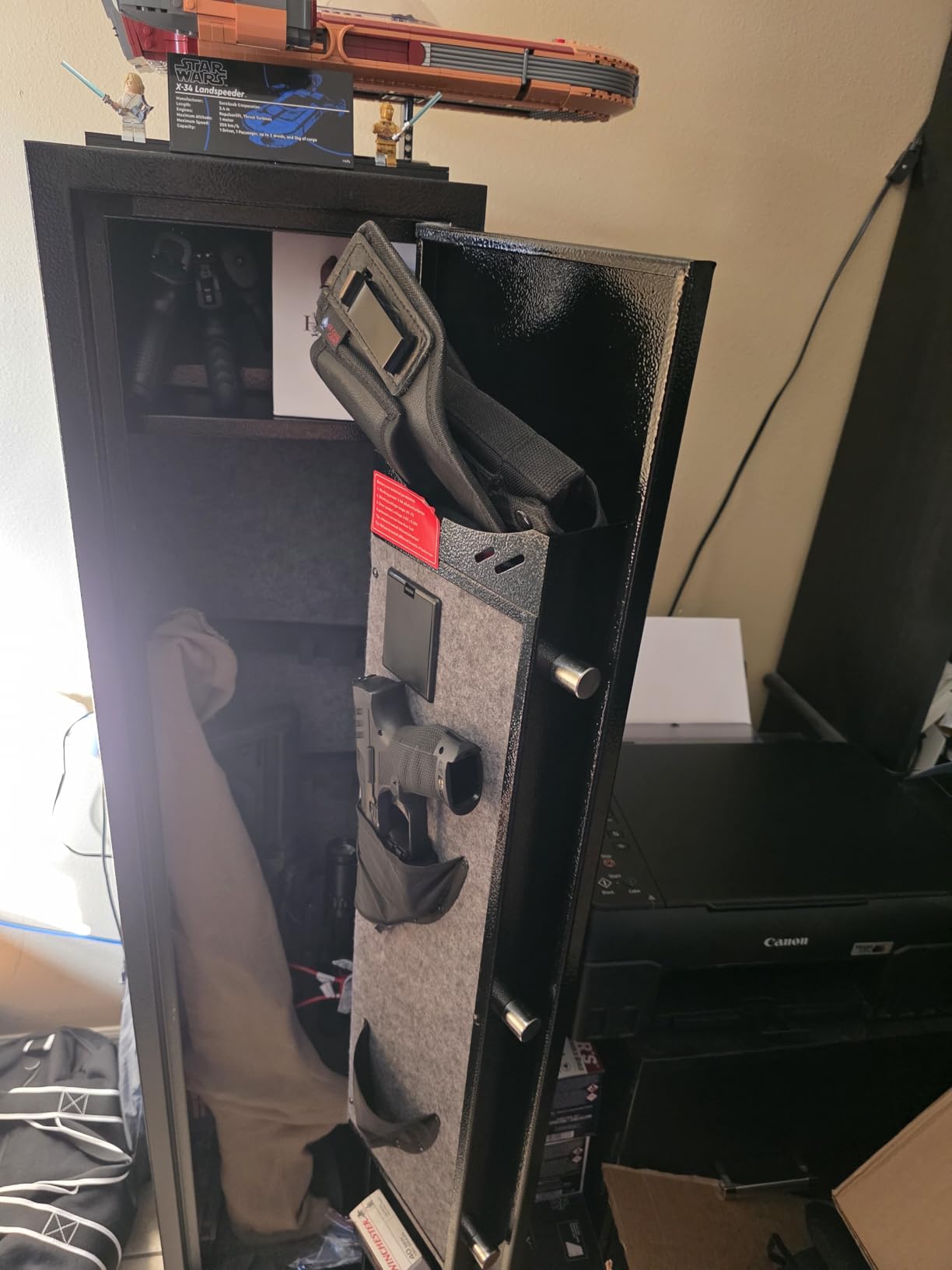 Kaer 4-5 Biometric Gun Safe for Rifles and Pistols, Long Rifle Safe for Home | No Assembly Needed, Gun Cabinet for 3-5 Shotgun 5-7 Handguns, Fingerprint, Digital Keypad, Removable Shelf, Gun Rack for Home customer photo 1