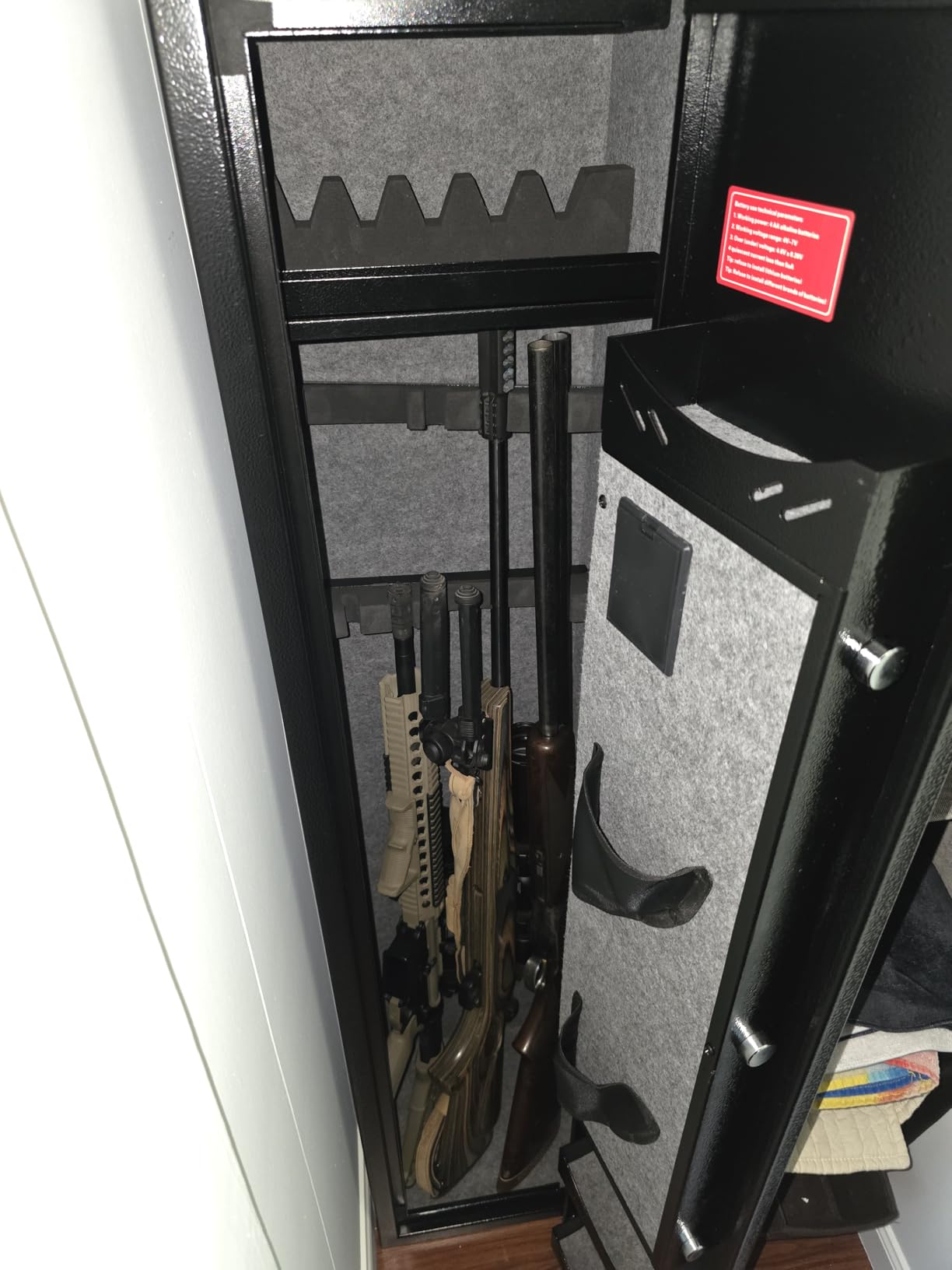 Kaer 4-5 Biometric Gun Safe for Rifles and Pistols, Long Rifle Safe for Home | No Assembly Needed, Gun Cabinet for 3-5 Shotgun 5-7 Handguns, Fingerprint, Digital Keypad, Removable Shelf, Gun Rack for Home customer photo 2