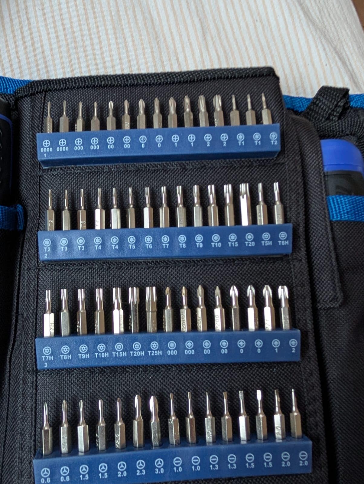 STREBITO 191-Piece Multi-Bit Screwdriver, Precision Screwdriver Set(Blue) | 1/4'' Nut Driver Home Improvement Tool Electronic Repair Kit for Computer, Phone, Laptop, PC, Cell Phone, PS4, Xbox, Nintendo customer photo 1