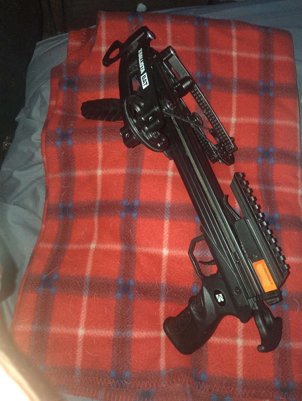 BALLISTA BAT Compound Crossbow for Hunting, Bowfishing and Target, 300 FPS | 16 x 5 in, 2.46 lb frame fits a 30 L backpack, while built-in cocking assist reduces pull effort to about 40 lb. customer photo 2