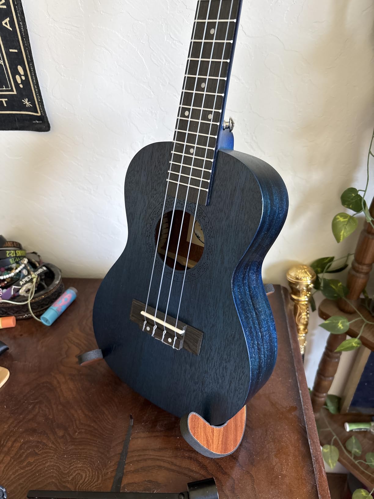 AODSK Soprano Ukulele for Beginner 21 Inch Ukelele Kit with Gig Bag Strap Tuner Nylon String 4 Picks Cloth Online Lesson Holiday Gift customer photo 2