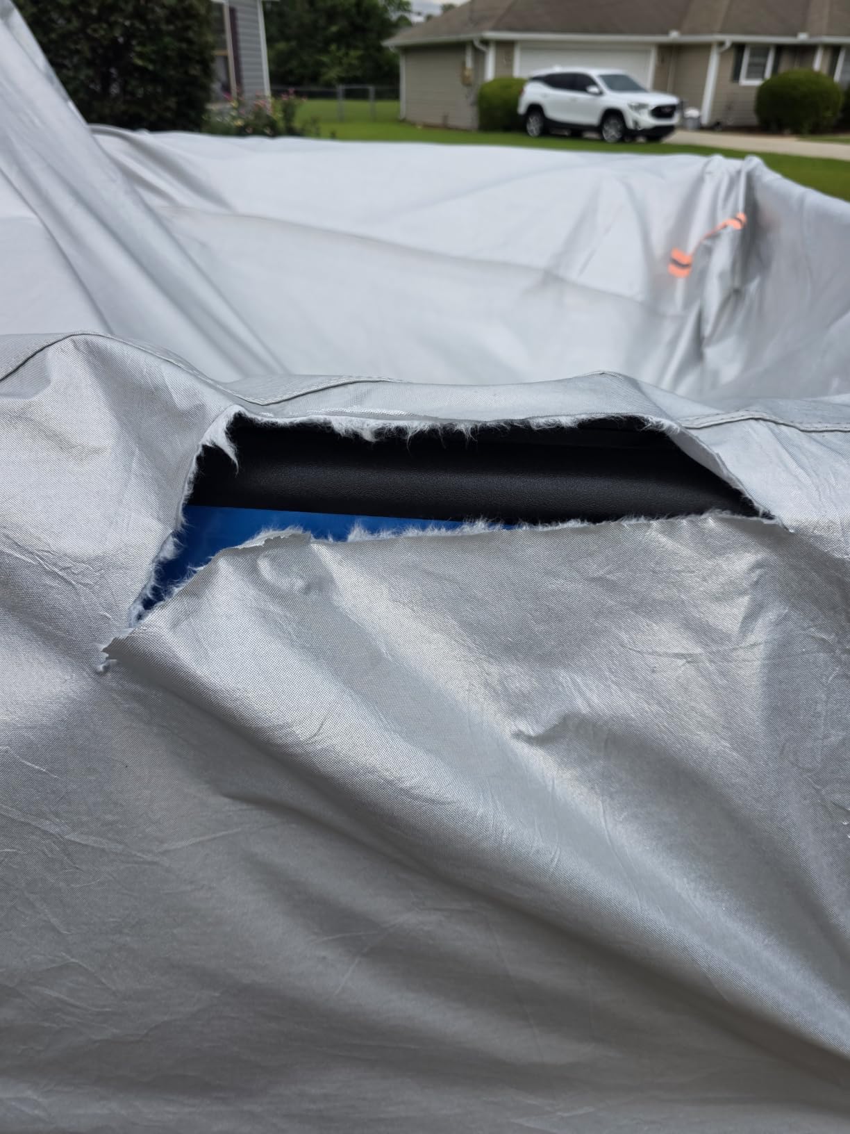 EzyShade Car Cover Waterproof All Weather. See Vehicle Size-Chart. Size A4 | Multi-Layer Outdoor Car Covers for Automobiles. Rain Sun Snow UV Dust Protection. Sedan, Hatch, SUV, Truck customer photo 2