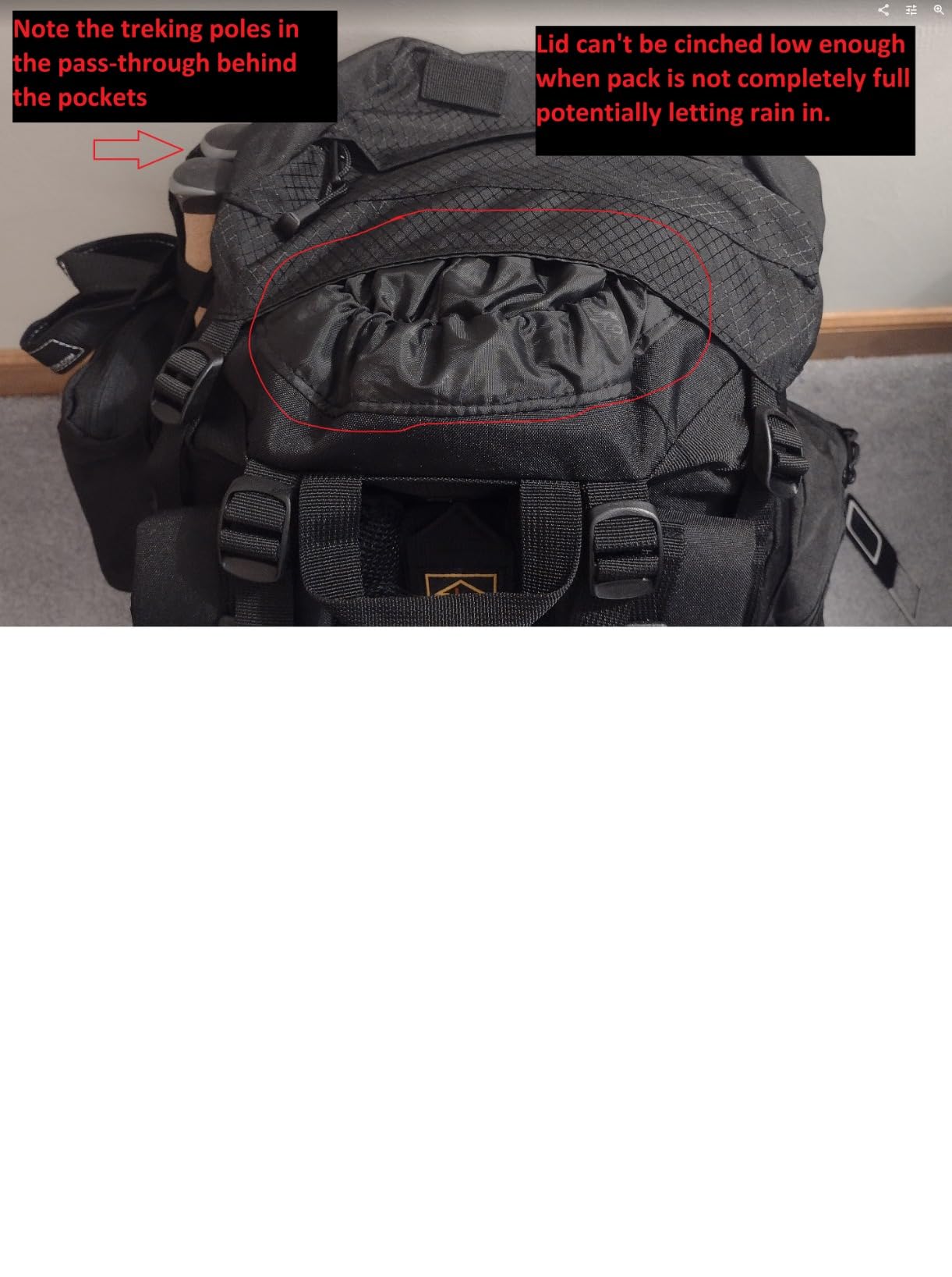 Teton 65L Explorer Internal Frame Backpack for Hiking, Camping, Backpacking, Rain Cover Included, Olive customer photo 2