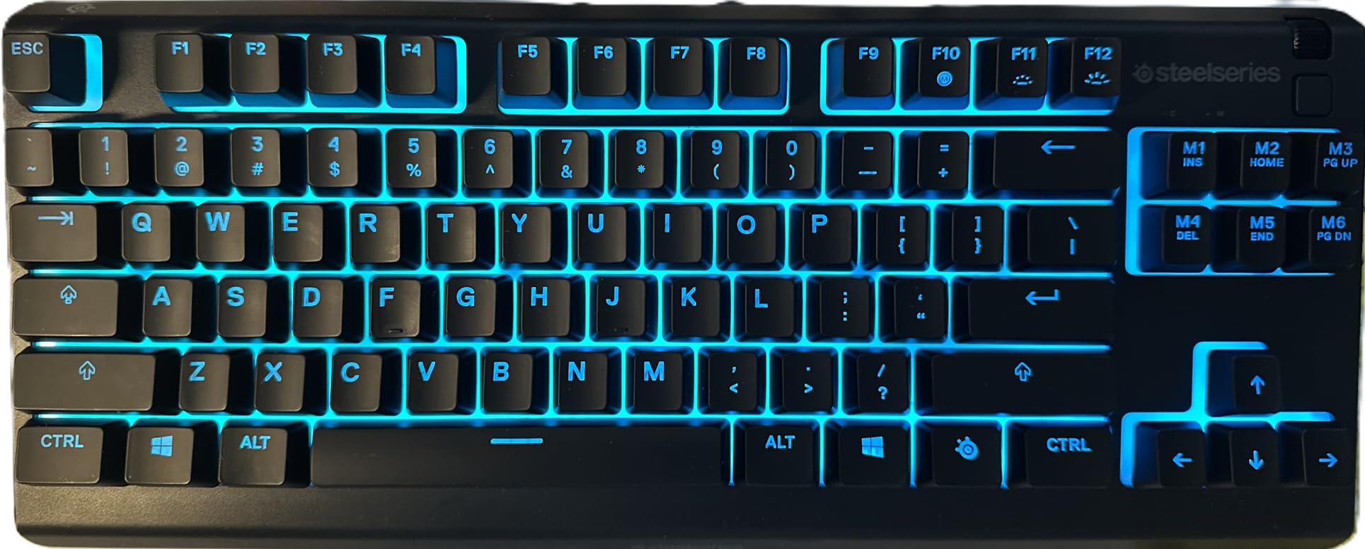 SteelSeries Apex 3 TKL RGB Gaming Keyboard – Tenkeyless Compact Form Factor - 8-Zone RGB Illumination – IP32 Water & Dust Resistant – Whisper Quiet Gaming Switch – Gaming Grade Anti-Ghosting,Black customer photo 2