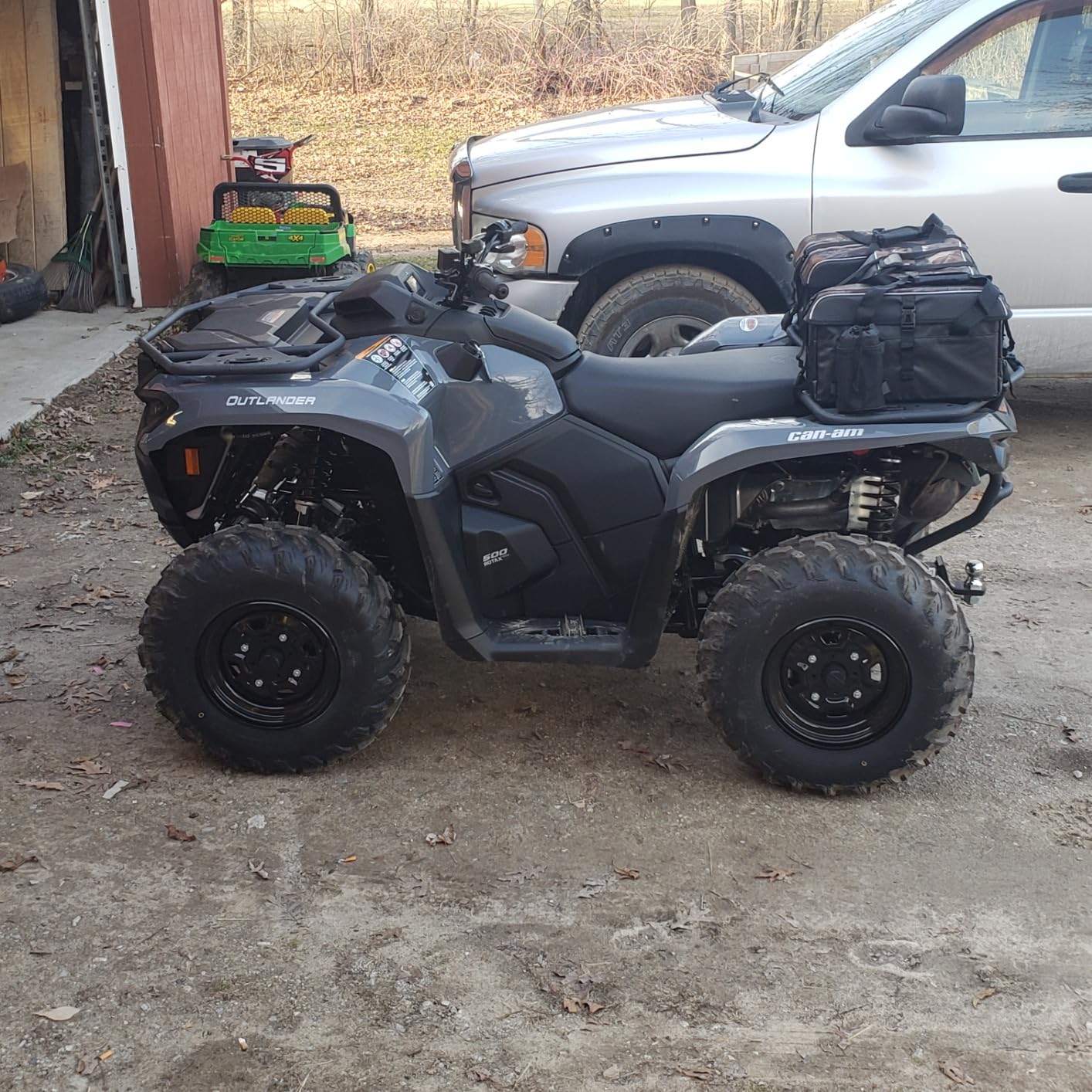 KEMIMOTO ATV Storage Bags with Cooler Bag, 76L Large ATV Bags Rear Rack Bag, Upgraded Four Wheel Cargo Rear Seat Bags Compatible with Polaris Sportsman Fourtrax Can-Am Kawasaki Arctic Cat CFMOTO customer photo 2