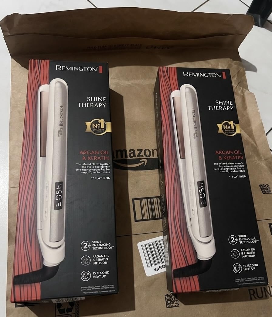 Remington Shine Therapy 1 Inch Hair Straightener, Argan Oil & Keratin customer photo 2