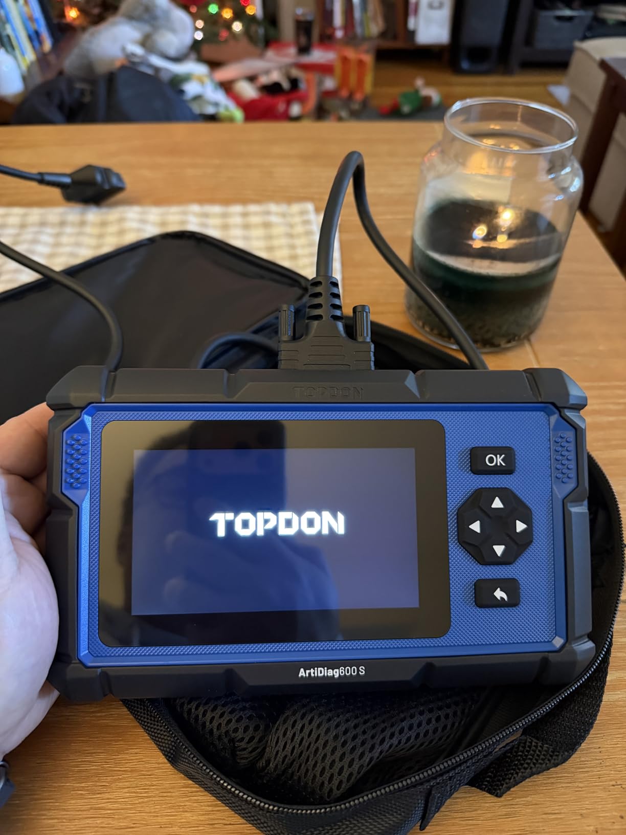 TOPDON AD600S OBD2 Scanner, Engine ABS Transmission Diagnostic Scan Tool | Lifetime Free Upgrade, 9 Reset Services, CAN-FD, Oil/Brake/BMS/SAS/DPF/TPMS/ETS Reset, ABS Bleeding, Injector Coding customer photo 1