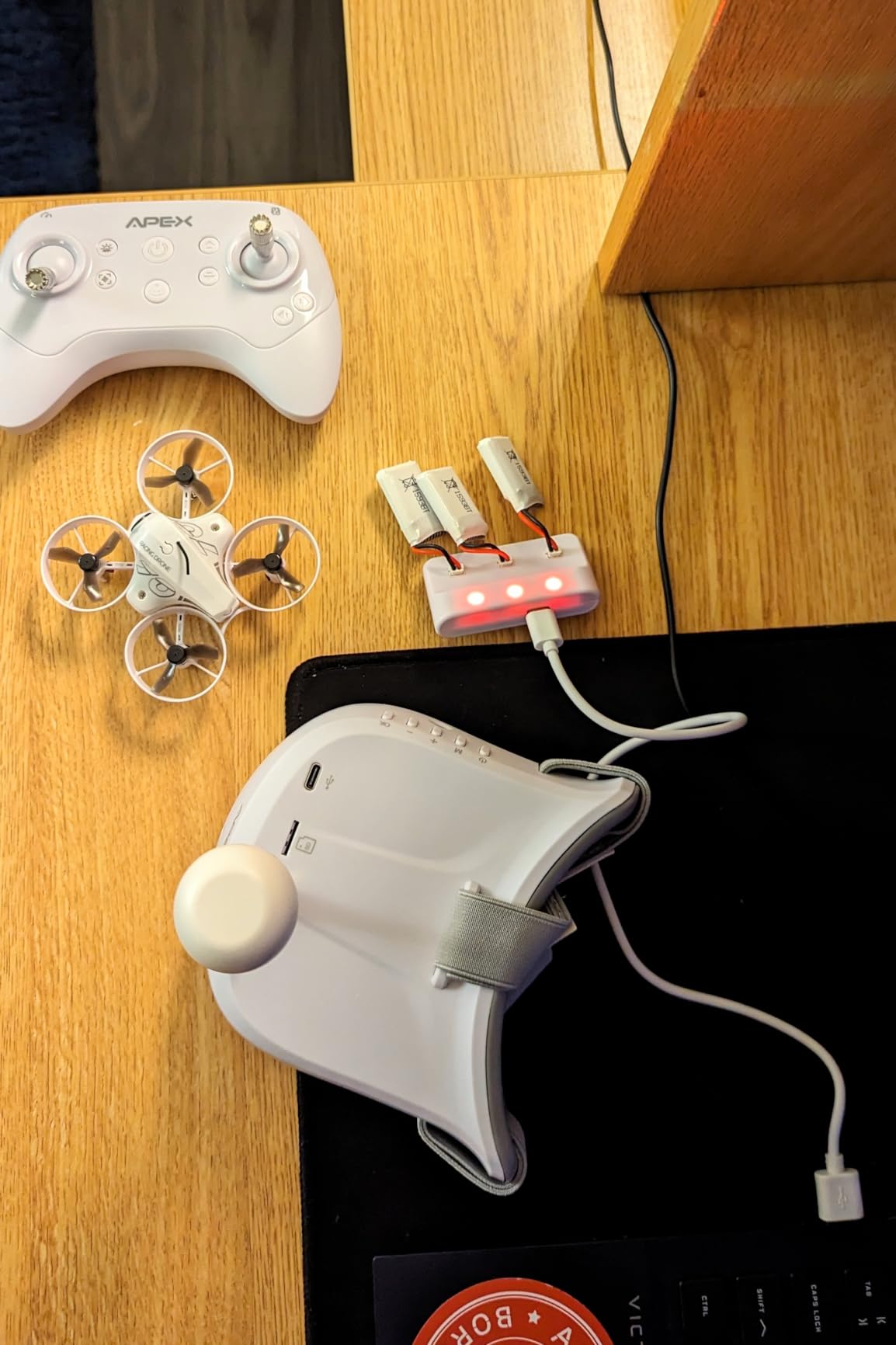 APEX FPV Drone Kit with 120° Wide FPV Goggles, 3 Batteries RTF Drone | VR70-2.0 with Altitude Hold, Low Latency Analog FPV Racing Whoop for Beginner & Freestyle Pilot, Bonus Motor Set customer photo 1