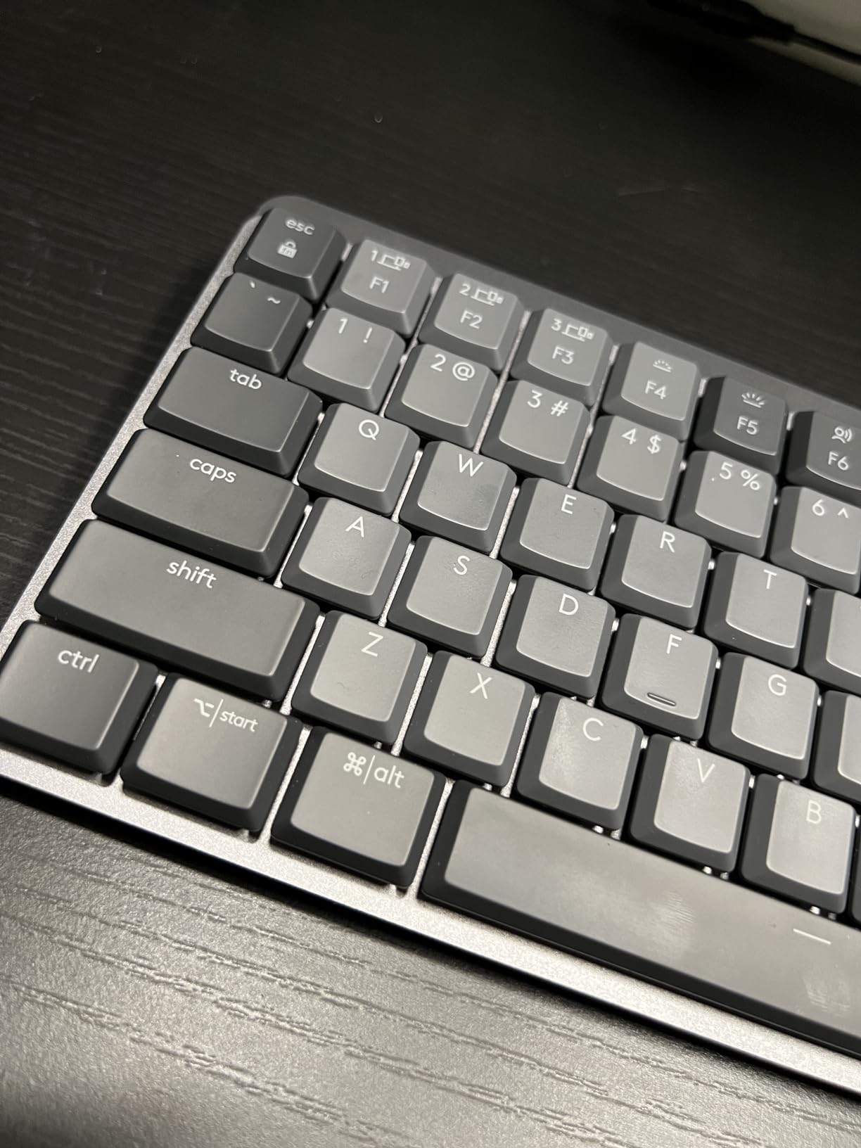 Logitech MX Mechanical Wireless Illuminated Performance Keyboard Clicky | Low-profile full-size, 3 device Bluetooth pairing, Smart backlight auto-adjusts, USB-C rechargeable, Up to 15 day battery customer photo 2