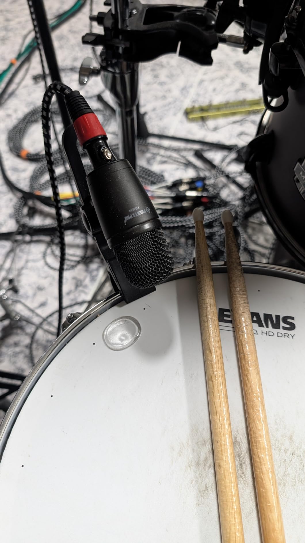 Phenyx Pro Drum Microphone Kit, 7-Piece Full Metal Wired Dynamic Mic Set for Bass/Tom/Snare/Hi-hat Cymbals, with Carrying Case, Holders, and Threaded Clips (PTD-10) customer photo 1