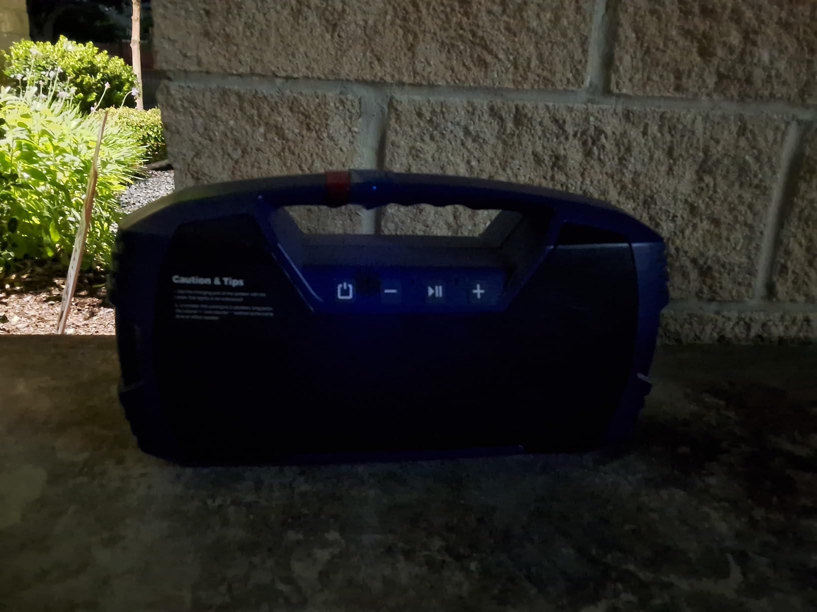 Outdoor Bluetooth Speaker, IPX7 Waterproof, 90W Peak, 32H, Black | Floating design, deep bass, TWS stereo, portable handle, rugged build for pool days, beach trips, kayaking, and hiking customer photo 1