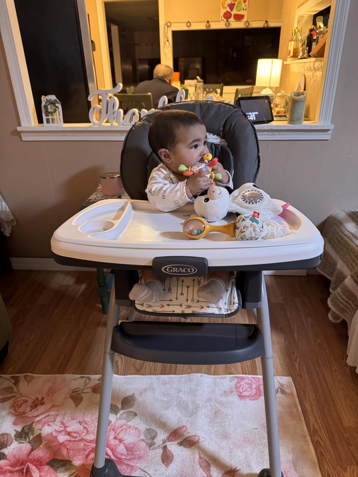 Graco Table2Table Premier Fold 7 in 1 Convertible High Chair | Converts to Dining Booster Seat Kids Table and More Maison customer photo 2