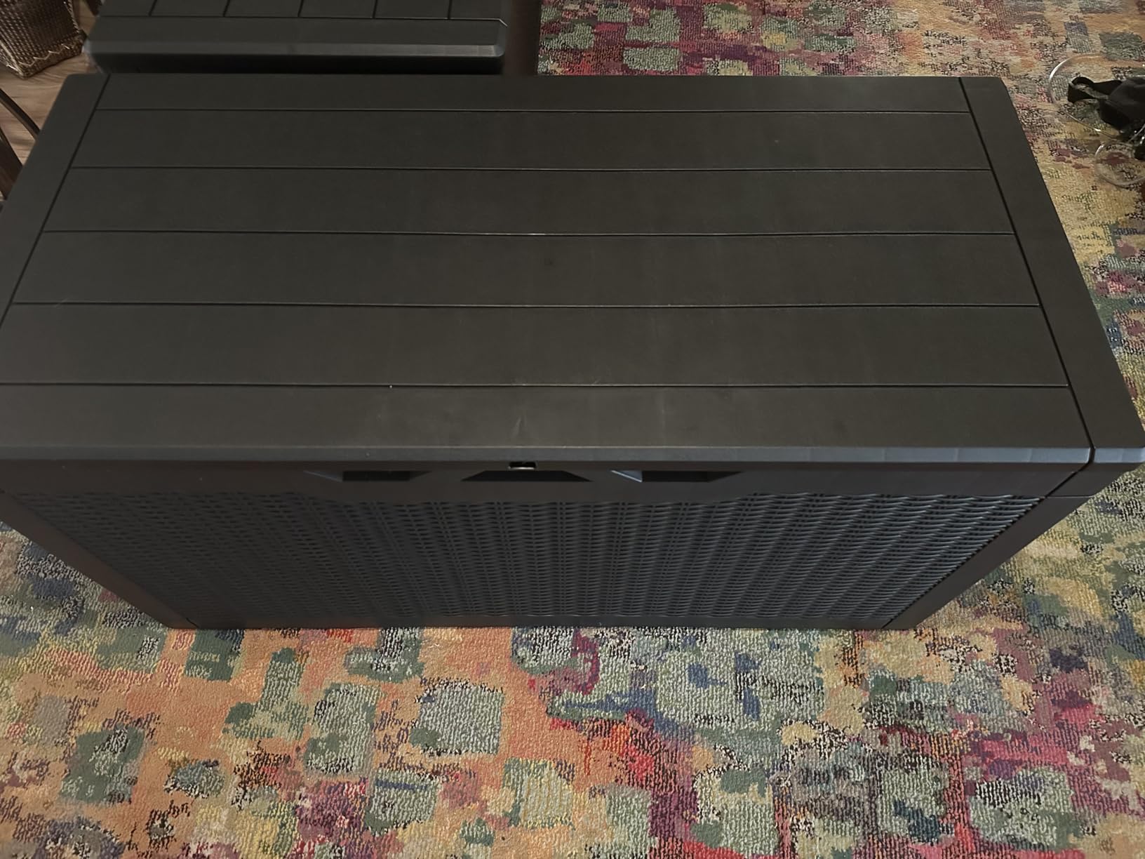 Devoko 100 Gallon Waterproof Resin Deck Box, Large Outdoor Storage Box | Indoor Outdoor Lockable Storage Container for Patio Furniture Cushions, Garden Tools & Pool Supplies customer photo 1