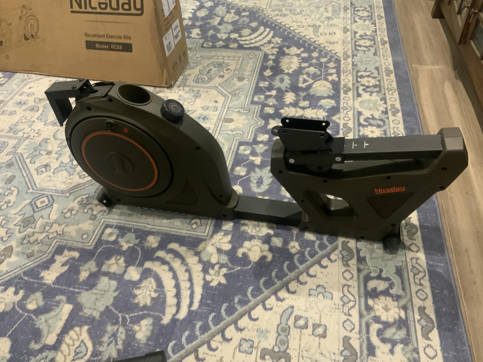 Niceday Recumbent Exercise Bike for Home Stationary Bike with APP Training | Recumbent Bike for Seniors Adults, Magnetic Recumbent Stationary Bike with Exclusive App, Heart Rate Handle, Adjustable Seat customer photo 1