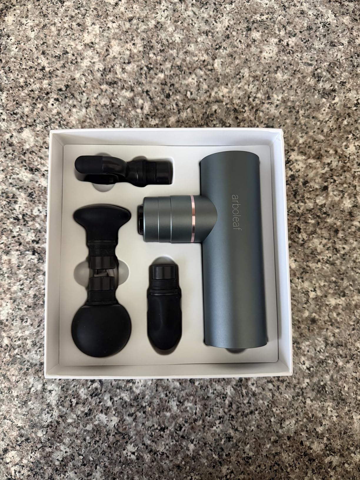 arboleaf Mini Massage Gun Deep Tissue, Portable Percussion Muscle Massager | Small Yet Powerful Full-Metal Design customer photo 1