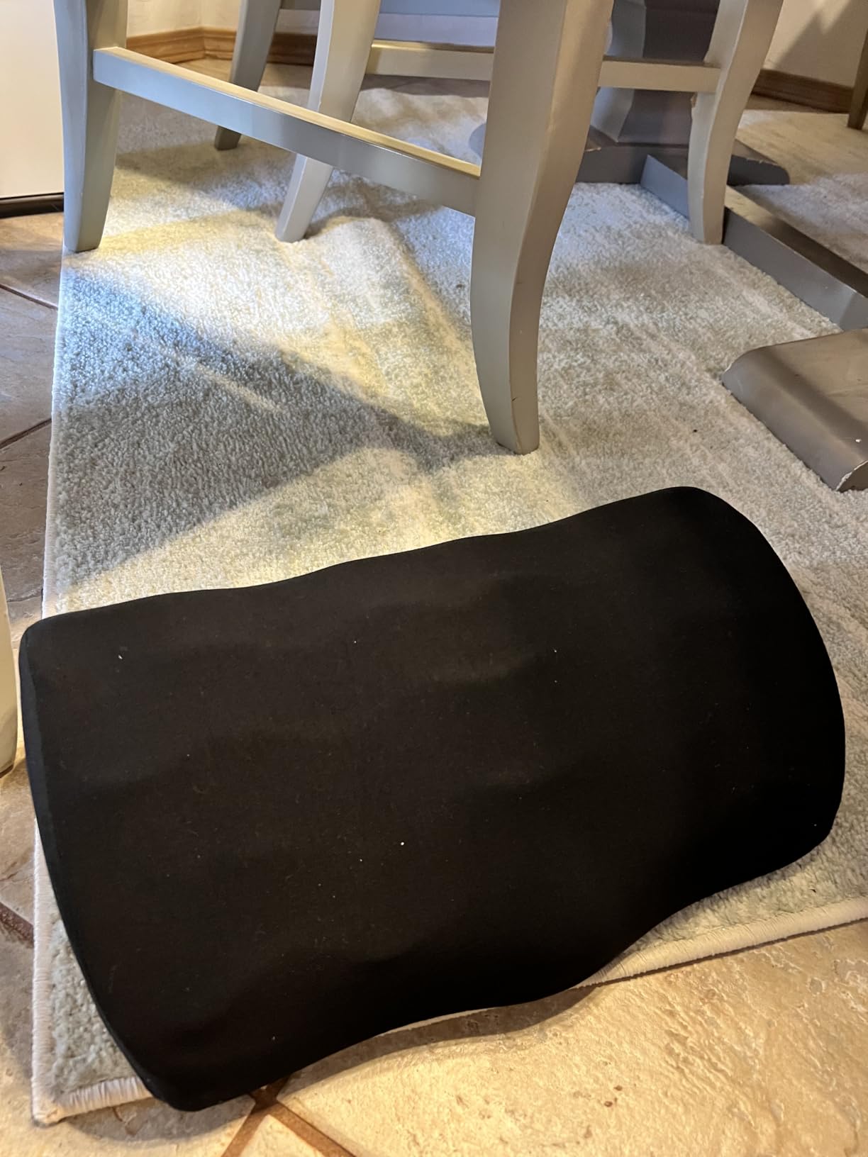 C CUSHION LAB Foot Rest for Under Desk at Work - Adjustable Memory Foam Foot Rest for Office Chair & Gaming Chair - Ergonomic Design for Back & Hip Pain Relief - Wellness Green customer photo 1