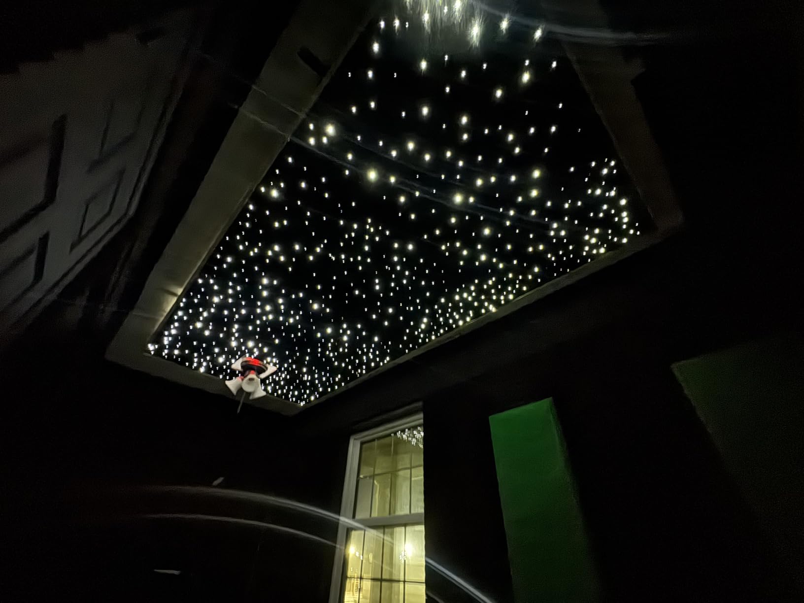Upgraded 16W Dual Head+Twinkle+Shooting Star Fiber Optic Lights Kit, Car Home Use RGBW Star Ceiling Sky Light APP Meteor Music Activated Light Engine+ 920pcs of Mixed Diameter Fibers 9.8ft/3m customer photo 2