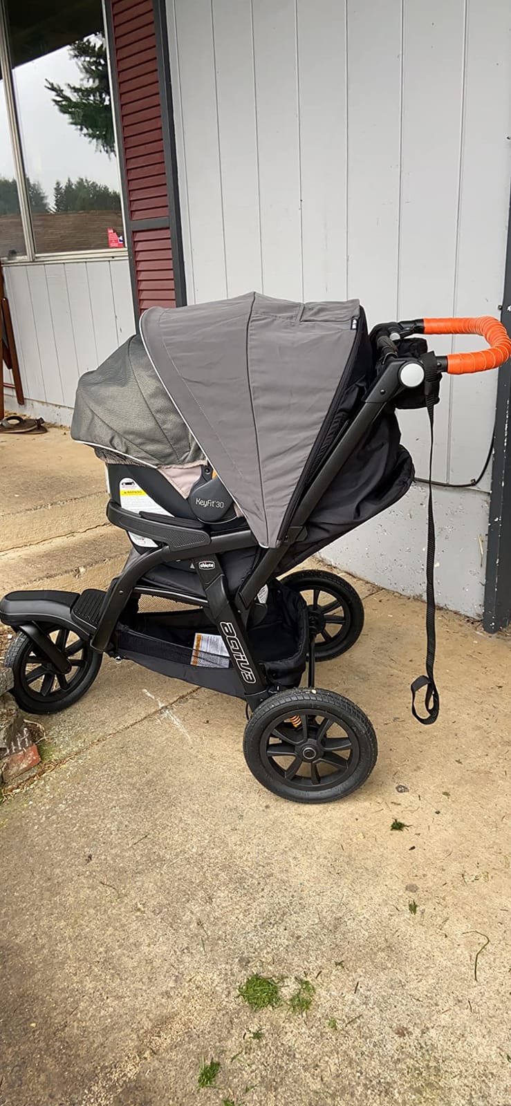 Chicco Activ3 Lightweight Baby Jogging Stroller, All-Terrain 3-Wheel | Eclipse/Grey customer photo 2