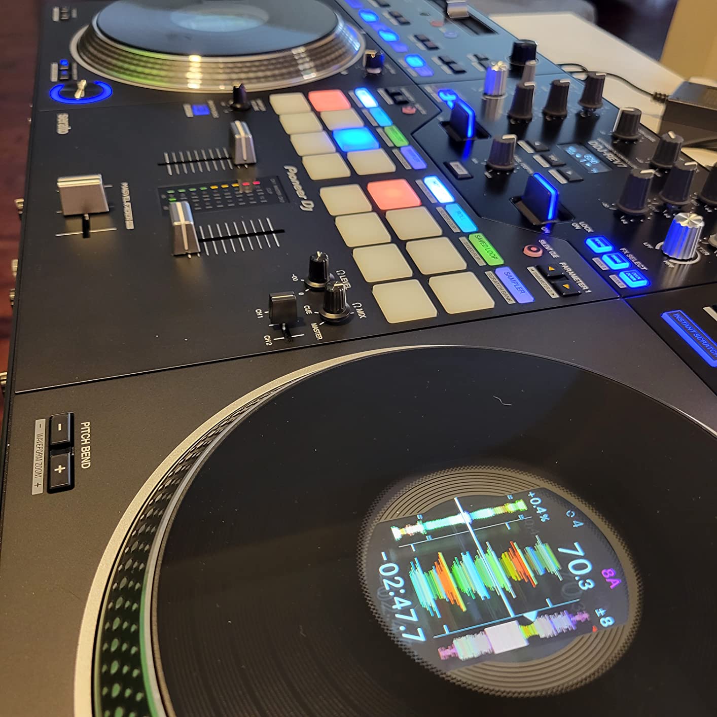 DDJ-REV7 2-Channel Motorized Battle DJ Controller, Serato | Motorized battle controller, On-jog color displays, Magvel Fader Pro, 22 Beat FX, Serato DJ Pro customer photo 1