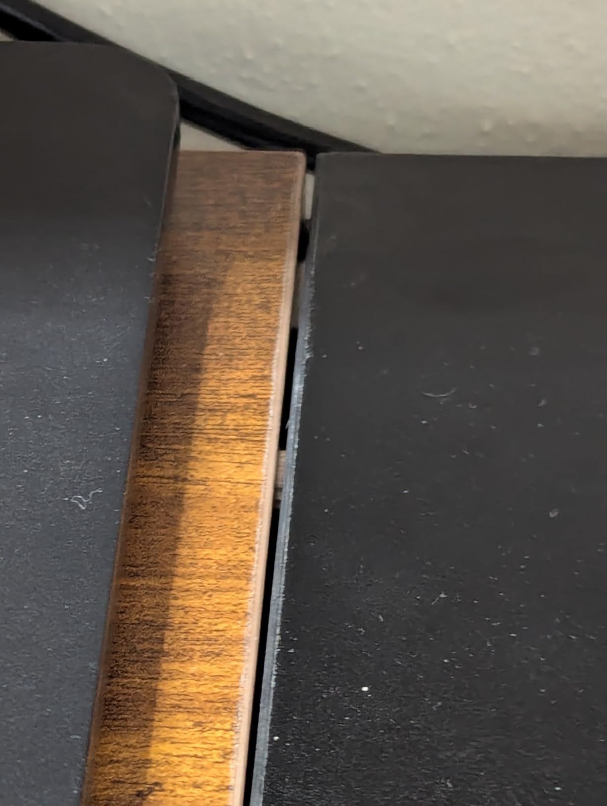 WESTREE Dual Monitor Stand Riser, Wood and Steel Multi-Purpose Desktop Storage Stand for 2 Monitors for Computer, Laptop, Printer, TV, Rustic Brown customer photo 2