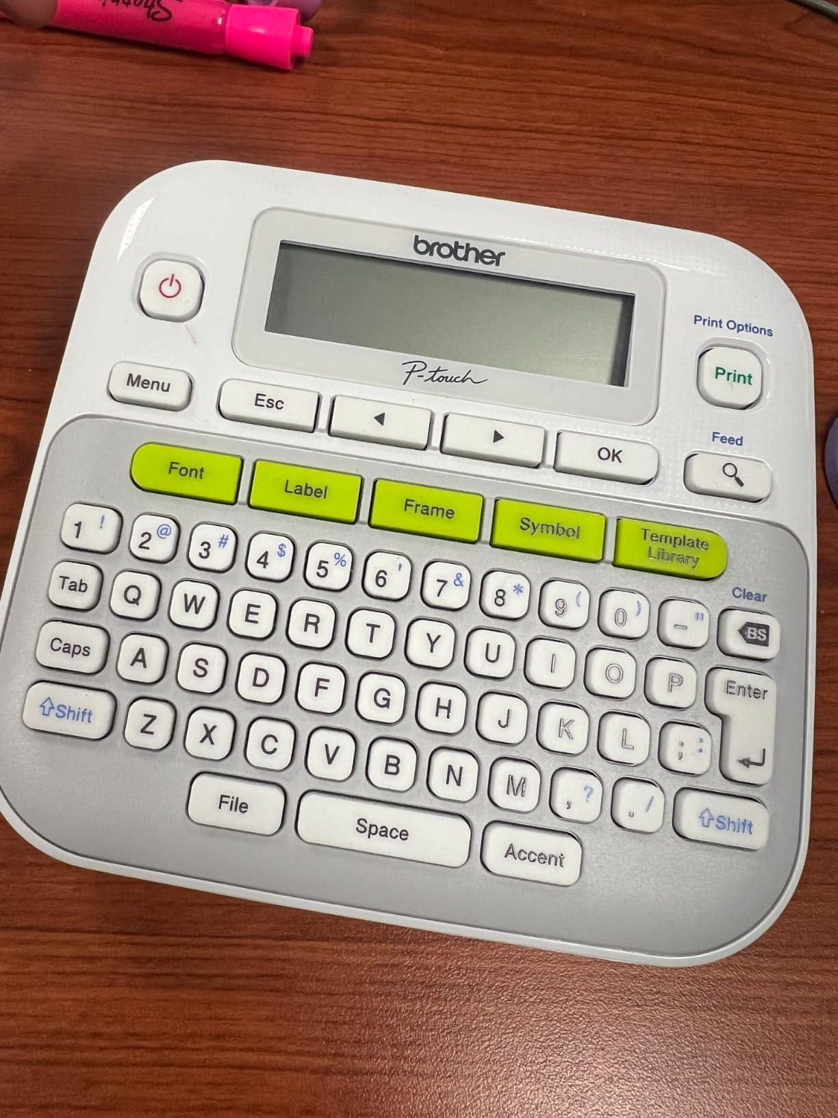 Brother P-Touch, PTD210, Easy-to-Use Label Maker Bundle (4 Label Tapes Included), White, Small customer photo 1