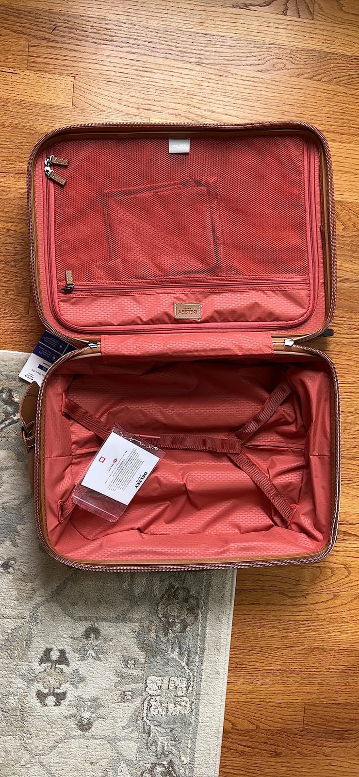 DELSEY PARIS Chatelet Air 2.0, 20 Inch Carry-On Plus Luggage, Angora | Carry On Suitcase, Hardside, Premium Lightweight Polycarbonate, Dual-Density Spinner Wheels, USB Port, TSA Lock customer photo 1