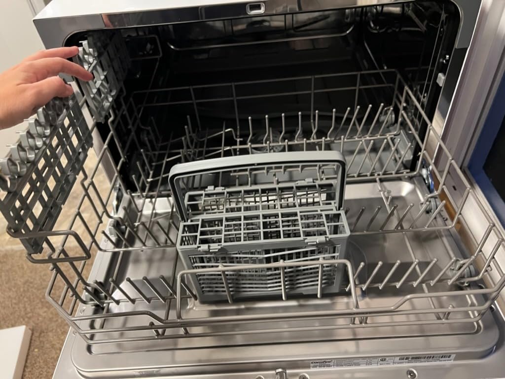 COMFEE’ Countertop Dishwasher, Energy Star Portable Dishwasher, 6 Place Settings & 8 Washing Programs, Speed, Baby-Care, ECO& Glass, Dish Washer for Dorm, RV& Apartment, Black customer photo 2