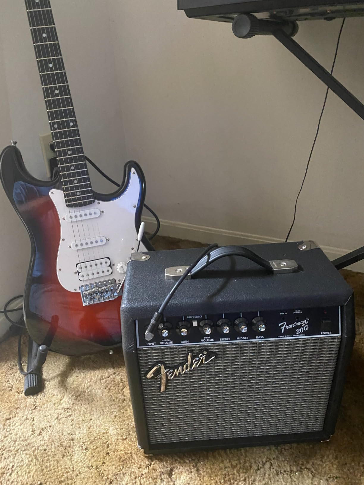 Fender Frontman 20G Electric Guitar Amplifier, 20-Watt Amp, 8
