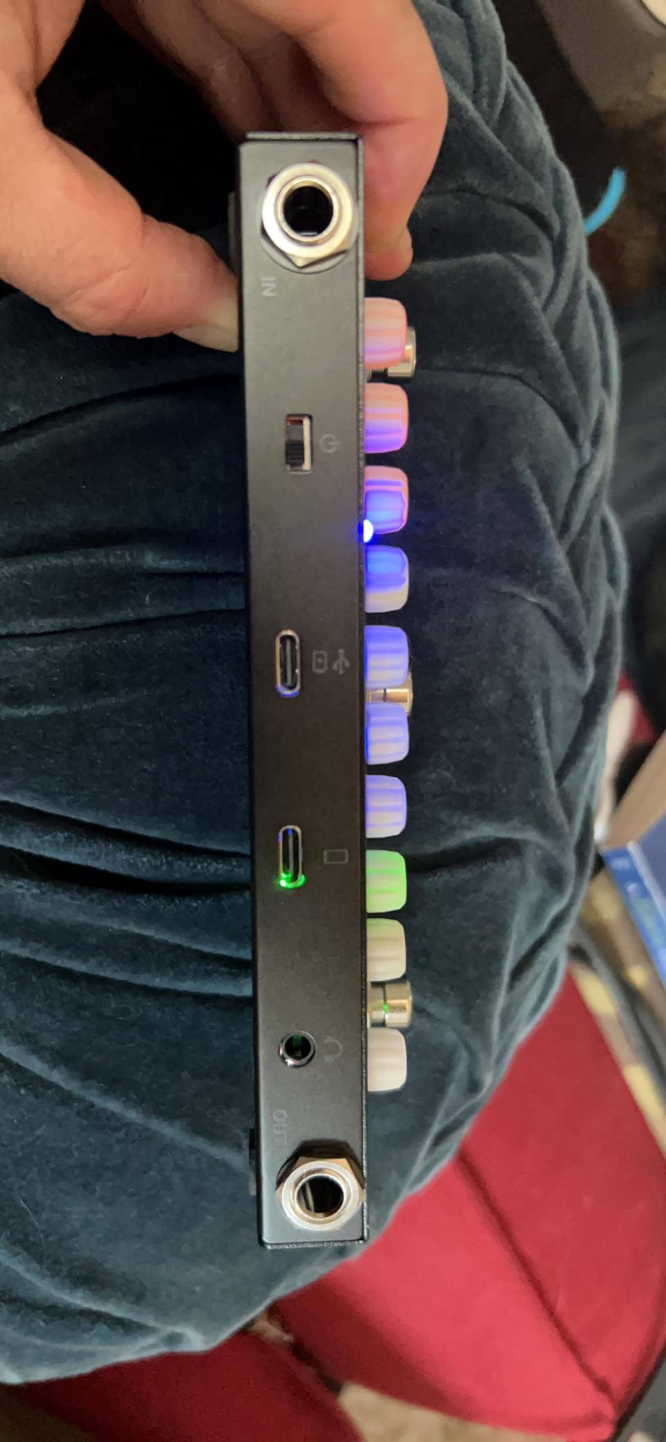 LEKATO Multi Effects Guitar Pedal, with IR Loading 9 AMP Models, Delay Reverb Distortion Overdrive Pedal, Rechargable Electric Guitar Effects Multi Pedal Support Recording,Bluetooth 5.0 customer photo 1