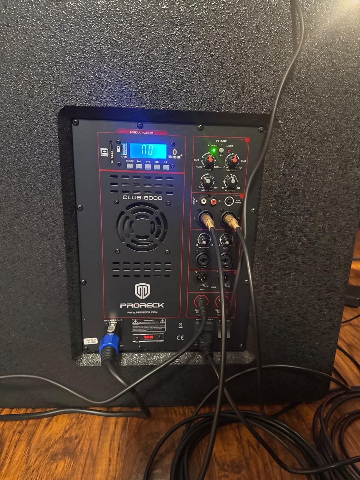 RECK CLUB-8000 18-inch 8000W P.M.P.O Stereo DJ/Powered PA Speaker System Combo Set 6 Line Array Speakers and Two 18 inch Subwoofers with Bluetooth/USB/SD Card/Remote Control customer photo 1