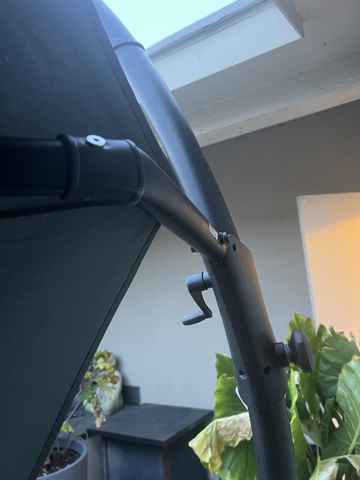 LAUSAINT HOME Outdoor Patio Umbrella with Base included, 11 FT Deluxe Curvy Cantilever Umbrella Heavy Duty Offset Hanging Umbrella with 360° Rotation for Market, Pool, Garden, Backyard, Deck (Beige) customer photo 1