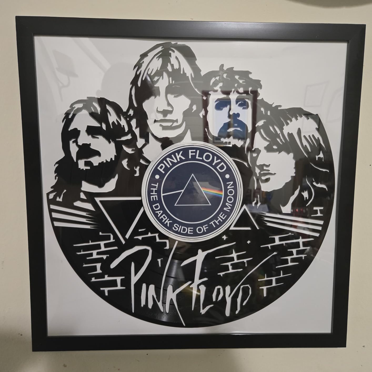 eletecpro Vinyl Record Frame, 12.5 x 12.5 in, Black, 4 Pack | Fits 12x12 LP and Album Cover, Easy Wall Mount, Acrylic Cover, Display for Home and Music Studio, Gallery Decor customer photo 1
