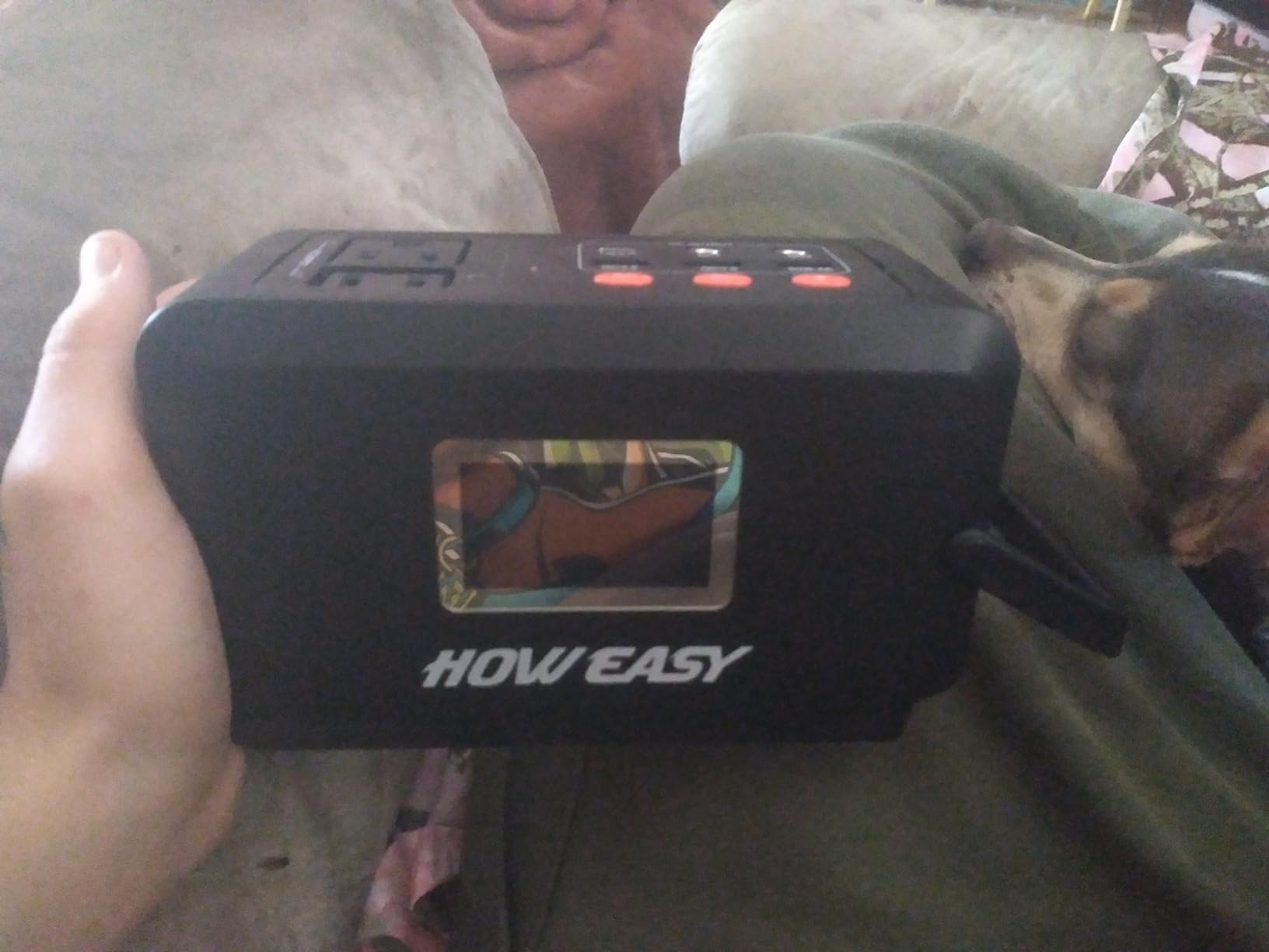 HOWEASY Portable Power Station 120W (240W Peak) Solar Generator | 88Wh Lithium Battery Power with 110V AC Outlet/DC/USB/LED Light for Outdoor Camping Trip Hunting Emergency customer photo 1