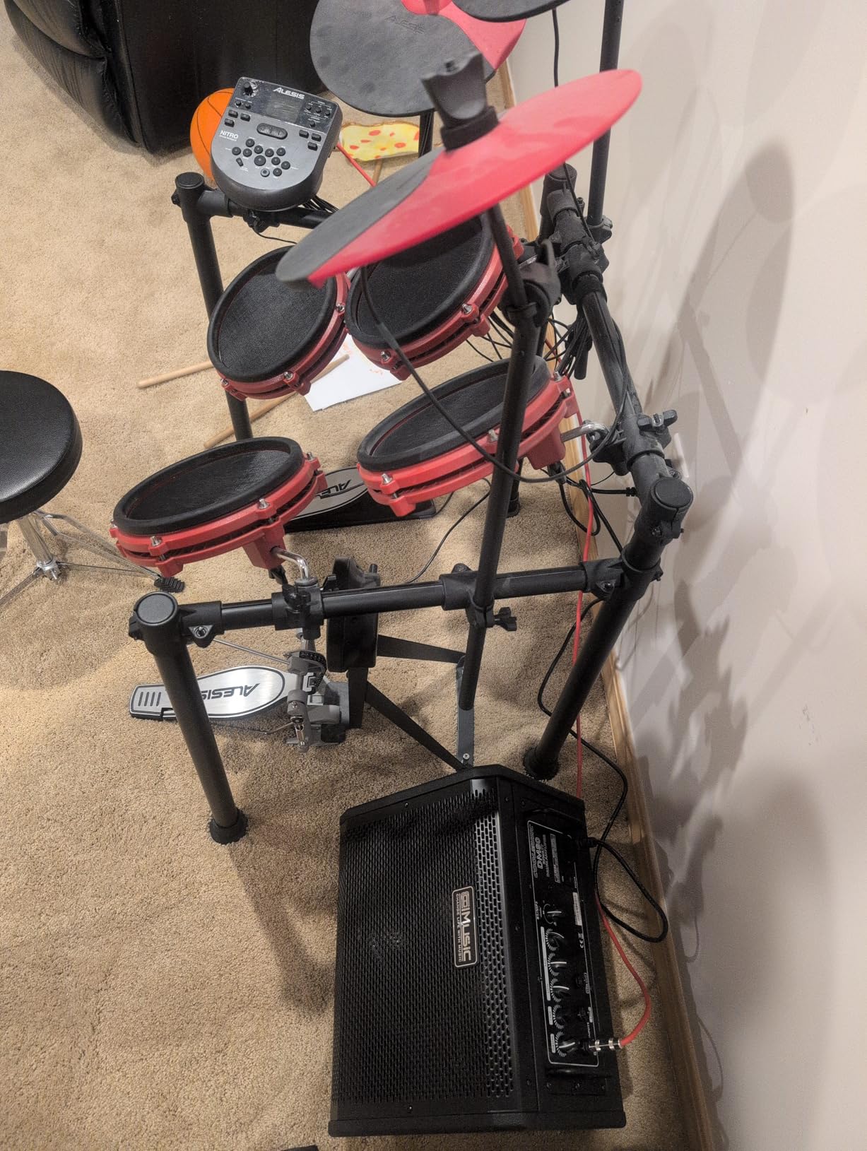 Coolmusic Electric Drum AMP 80-Watt Electronic Drum Amplifier DM80 Keyboard Speaker with Bluetooth customer photo 1