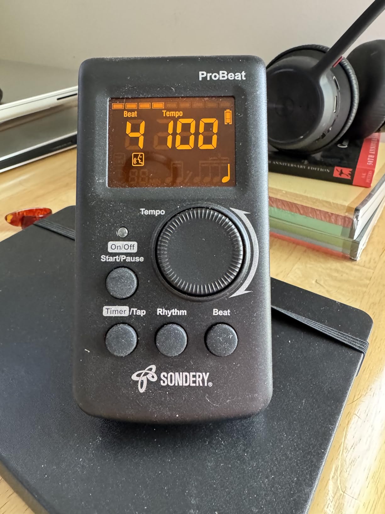 Sondery Digital Metronome Rechargeable English Vocal Counting with Timer Function customer photo 1