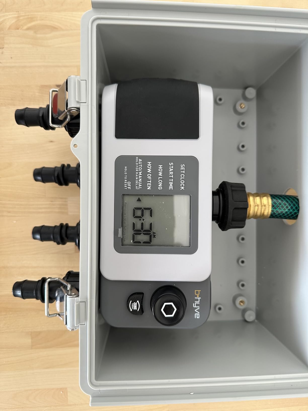 Orbit B-hyve XD 4-Port Smart Hose Watering Timer - App Controlled - Smart WeatherSense - Bluetooth Sprinkler Timer with Remote Control - Multi Outlet Yard Irrigation System - 24634 customer photo 1