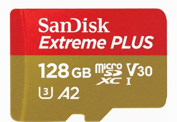 SanDisk 128GB Extreme microSD UHS I Card for 4K Video on Smartphones, Action Cams & Drones 190MB/s Read, 90MB/s Write customer photo 1