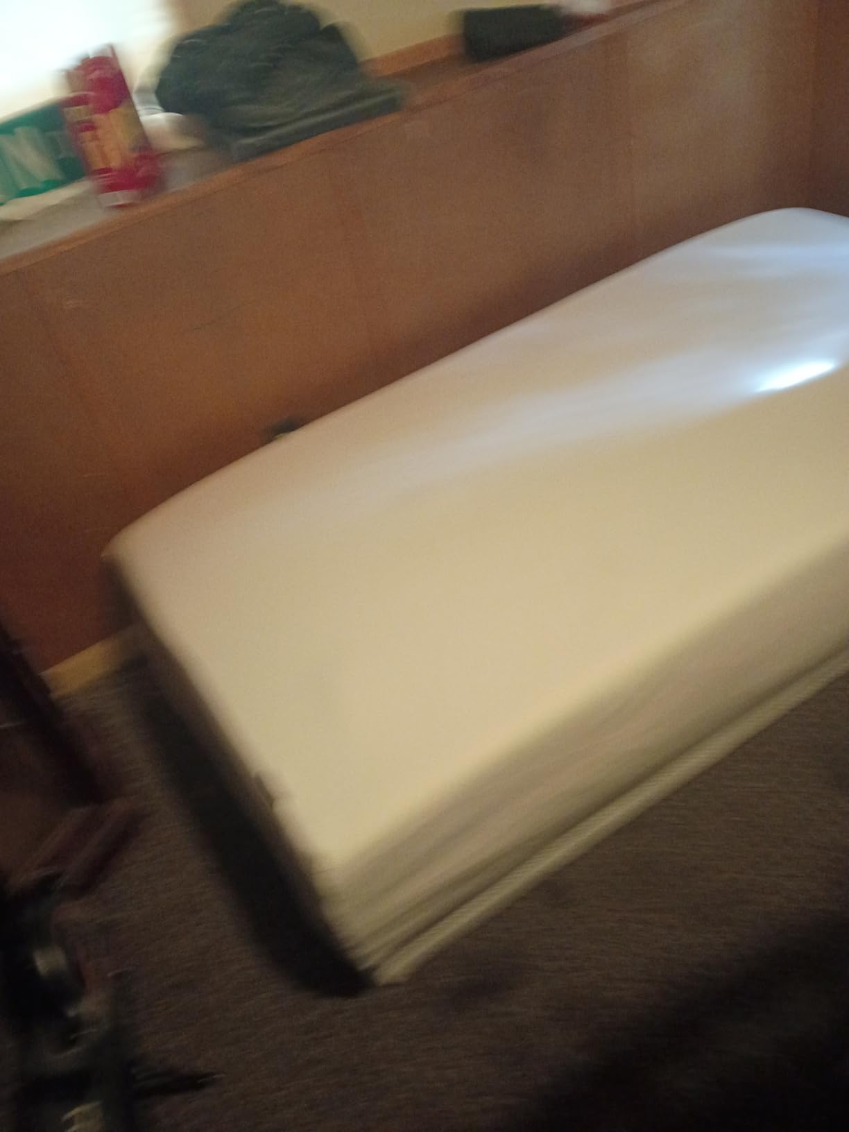 Amazon Basics Memory Foam Mattress, Soft Plush Feel, Breathable, 12 Inch, Queen, White/Grey customer photo 2