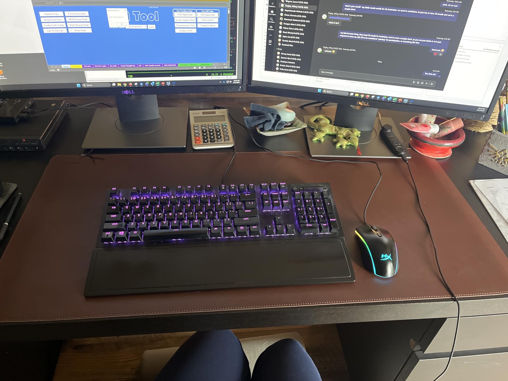 Cossini XL Desk Pad - Large Vegan Leather Desk Mat (17 x 36) - Buttery Smooth Writing, Damage Blocking, Non-Slip, Waterproof - Home Office Computer Desk Protector Blotter Laptop Keyboard Mouse Pad customer photo 2