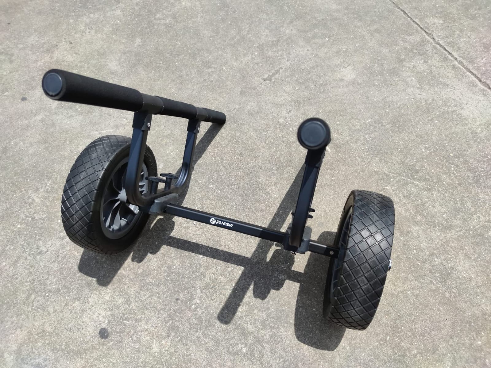 Heavy Duty Kayak Cart, Width Adjustable Canoe Cart with 12inch Flatfree Beach Wheels Boat Dolly Cart Transport Carrier customer photo 2