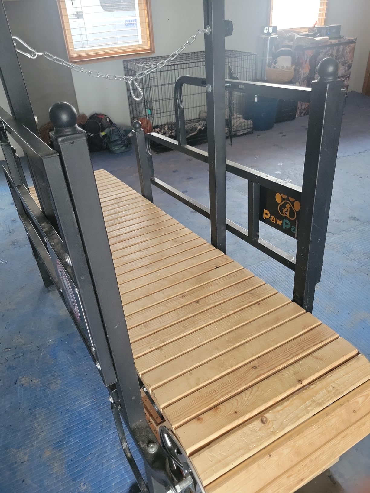 PawPaw's Dog Treadmill for Large Dogs, Medium Dogs with Brake. Dog Slatmill for Healthy & Fit Dog Life, Dog Treadmill for Indoor & Outdoor. Treadmill for Dogs up to 330 lbs customer photo 1