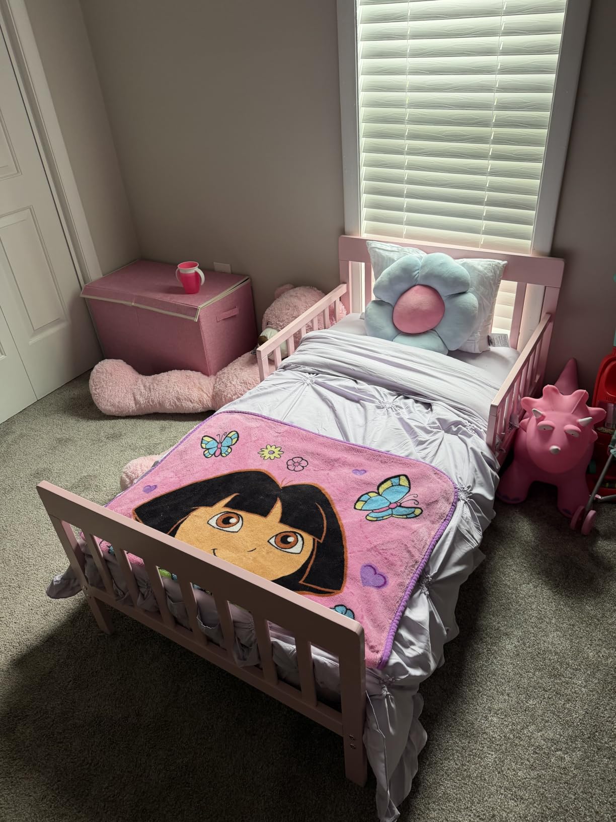 Dream On Me Finn Toddler Bed, GREENGUARD Gold, Pinewood, Vintage White Oak customer photo 2