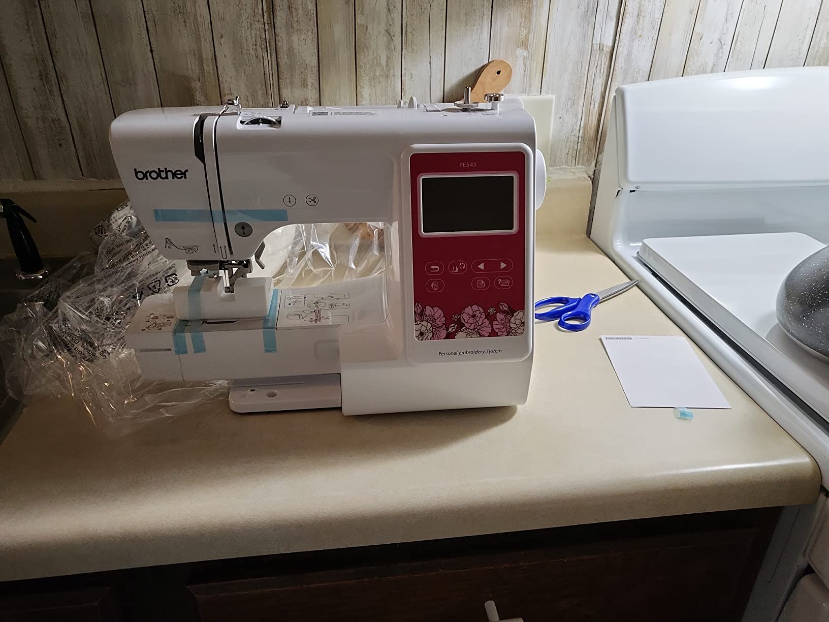 Brother PE545 Wireless Embroidery Machine 4x4 Hoop LCD | Wireless LAN Connected, 135 Built-in Designs, 4 x 4 Hoop Area, Large 3.7 LCD Touchscreen, USB Port, 10 Font Styles customer photo 2