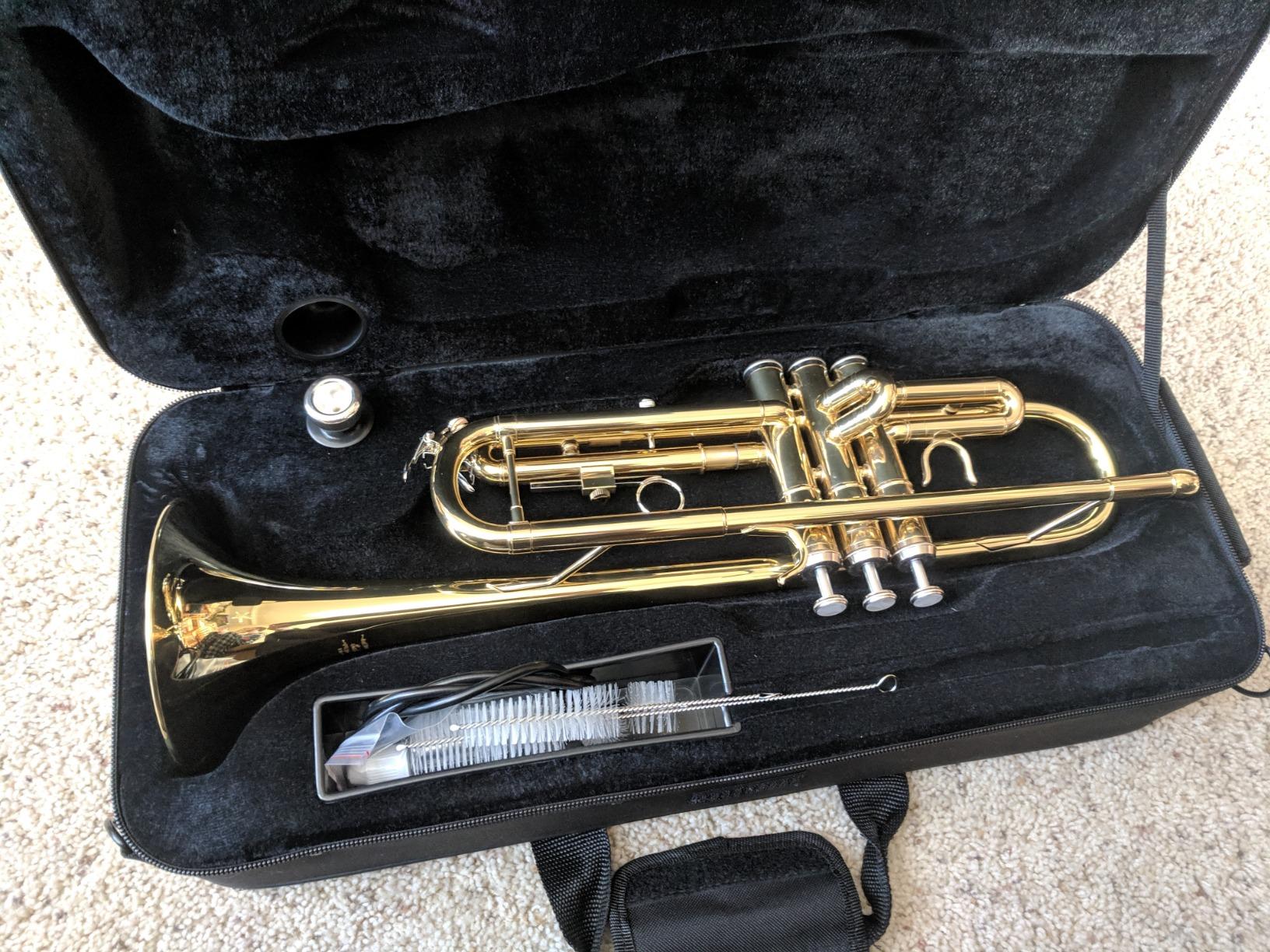 Eastar ETR-390 Standard B Flat Trumpet for Beginners Intermediate, Advanced Upgraded Trumpet Instrument with Hard Case, Cleaning Kit, 7C Mouthpiece, Gloves, Golden customer photo 2