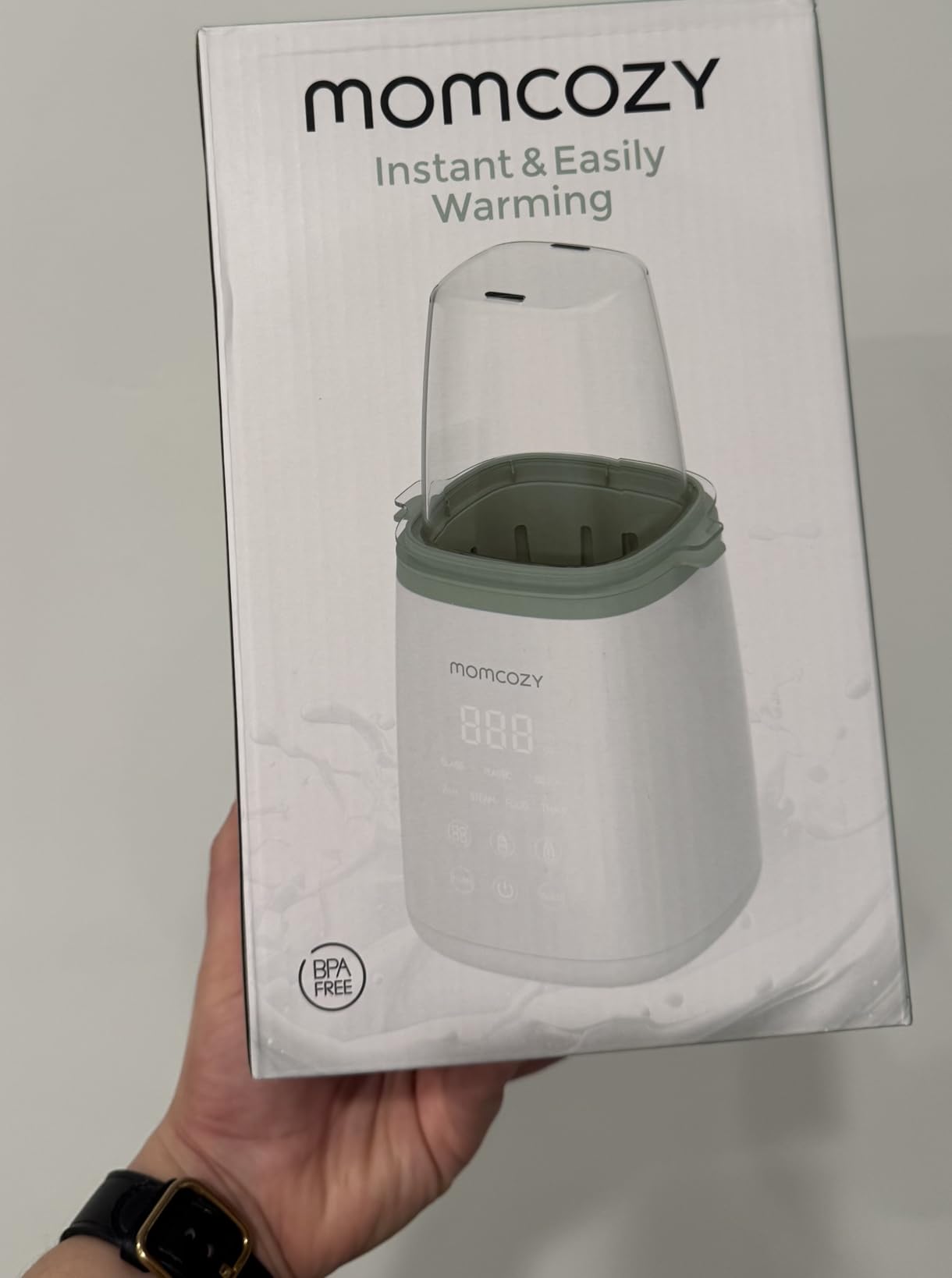 Momcozy Bottle Warmer for Baby, Fast Heating Breastmilk for All Bottles | Newborn Essentials for Mom, Accurate Temperature Control, 10-in-1 Multifunction with Timer, Automatic Shut-Off, One Touch Set customer photo 2