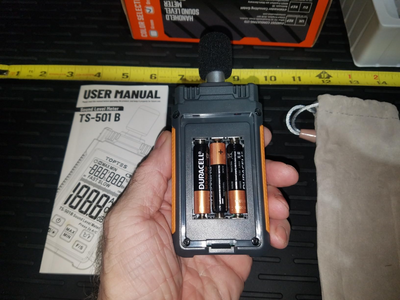 Decibel Meter, TopTes TS-501B Sound Level Meter with 2.25