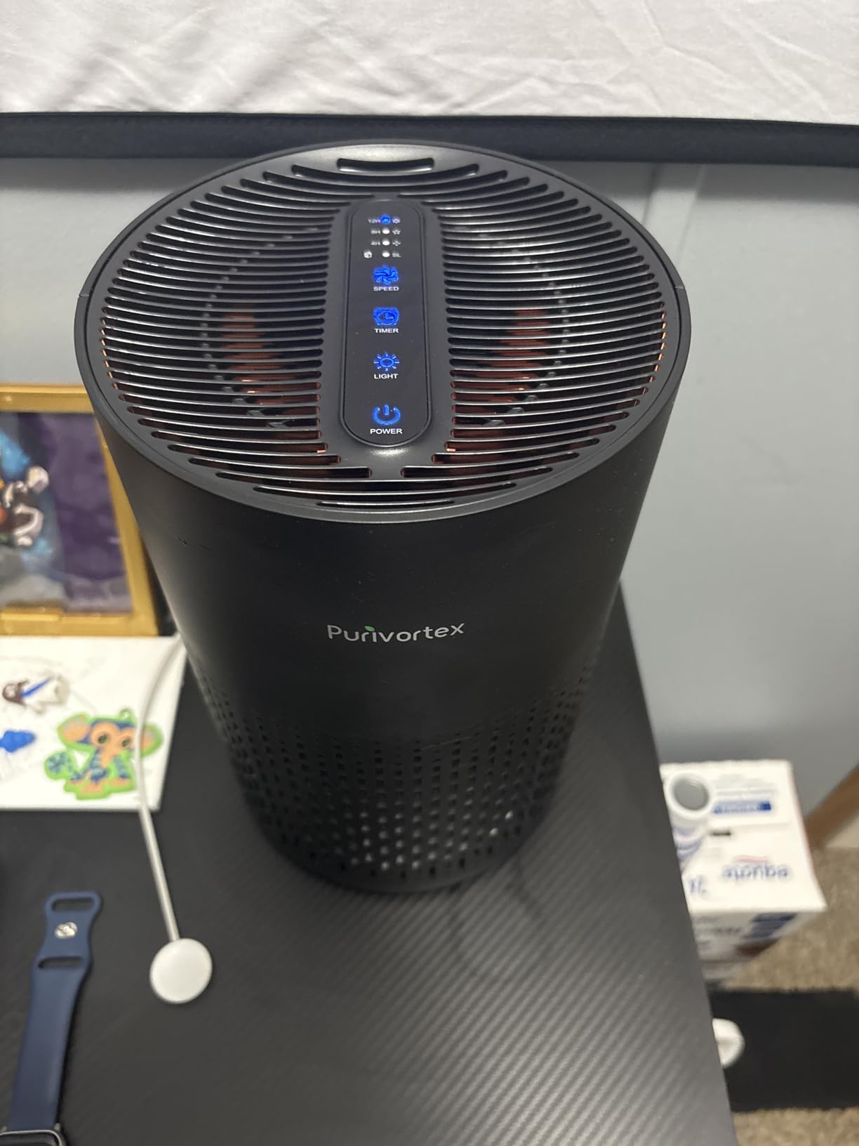 Purivortex Air Purifiers for Bedroom, Covers Up to 880 Sq Ft, PX500 Black | Quiet Air Purifier with HEPA Filter for Pollen, Smoke, Dust, Pet Dander, Odor, Hair, Ozone Free customer photo 2